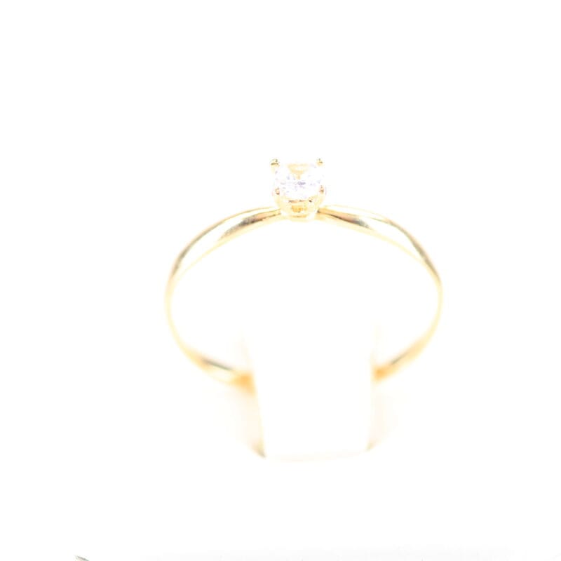 Anillo Promesa Solitario – Talla 9 3.4mm 1.4mm