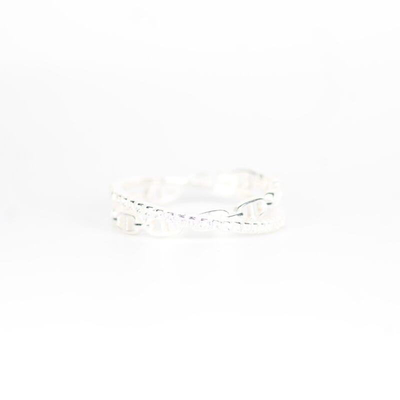 Anillo equis circones gucci talla 6