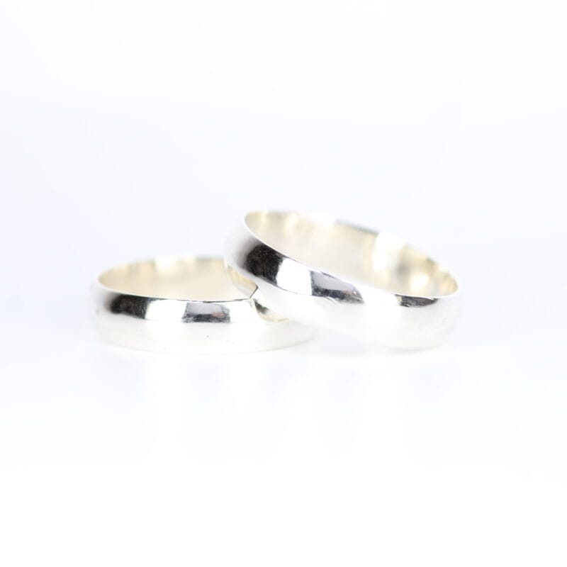 Argollas matrimonio media caña 4mm-1,2mm