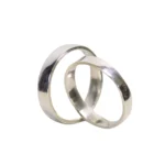 Argollas Matrimonio Amor Real Plata 3,5mm-1,2mm