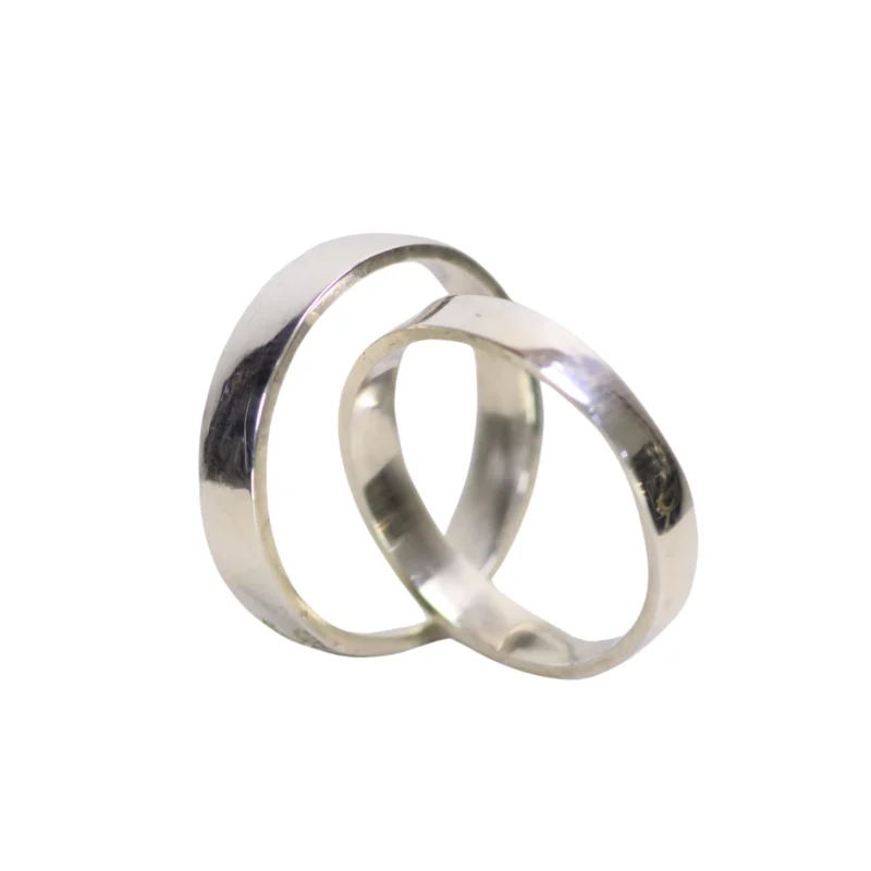 Argollas Matrimonio Amor Real Plata 3,5mm-1,2mm