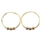 Candongas Bolas Tres Oros 25mm-1,21mm