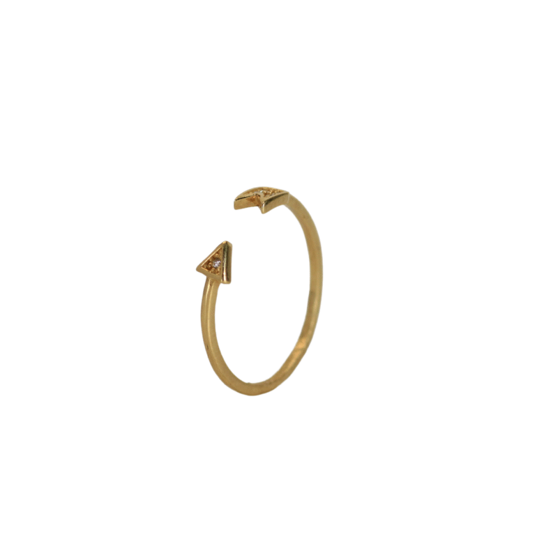 Anillo flecha circones Talla 6