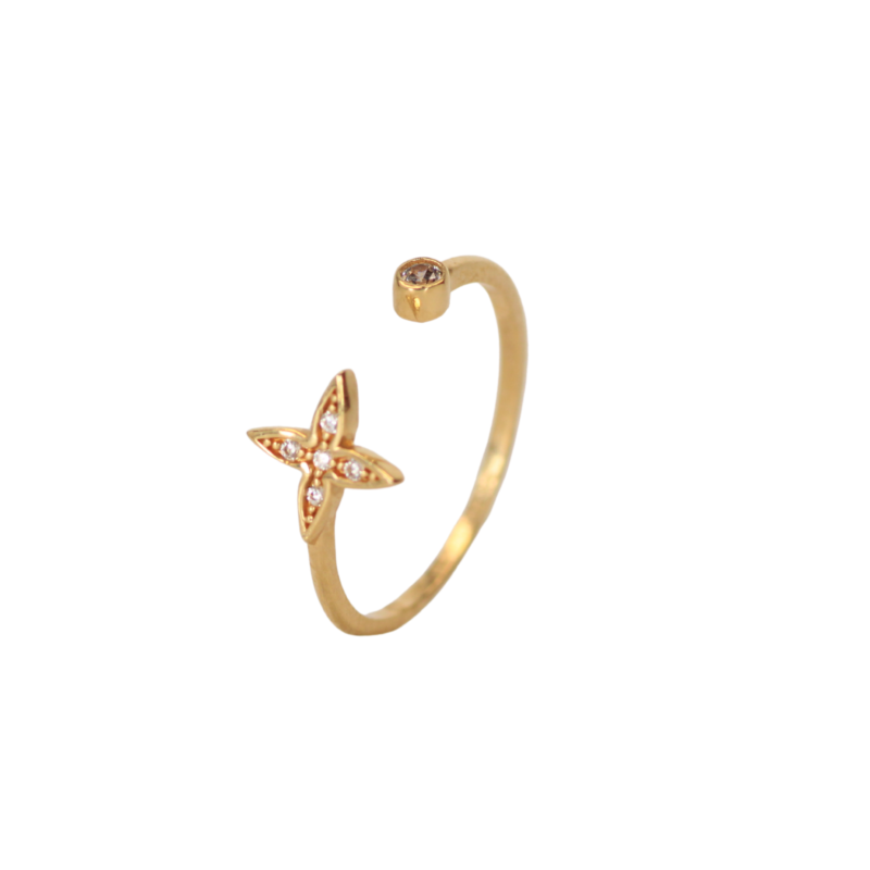 Anillo Estrella abierto LV talla 7