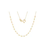 Cadena Eslabones Bolas Oro 18K 45cm-2mm-0.5mm