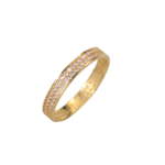 Cintillo Doble Circones Blancos – Talla 7 9.4mm 1.5mm