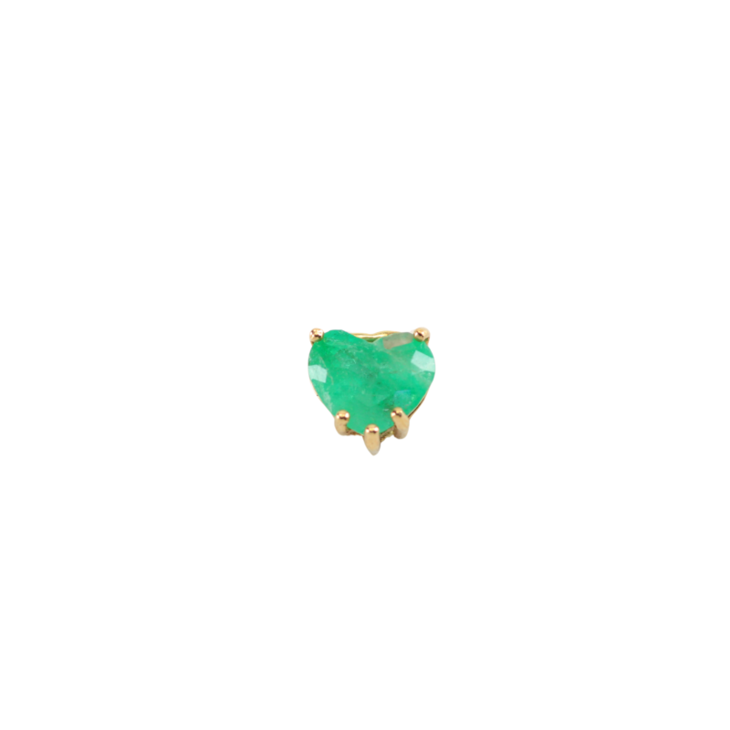 Dije Esmeralda Corazón 1,8ct 9,10mm