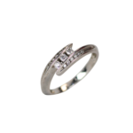 Anillo Diamante Promesa 3 2mm - 12 1,25mm Oro Blanco Talla 5,5