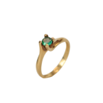 Anillo Esmeralda 0,18 Qts Talla 6,5