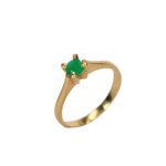 Anillo Esmeralda 0,18 Qts Talla 6,5