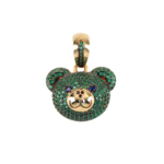 Dije Oso Teddy Green Black Gold 28mm-22mm