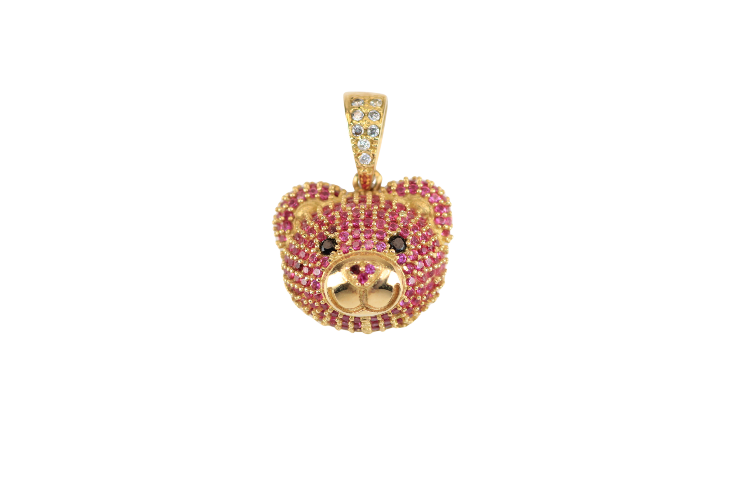 351 - copia Dije Oso Teddy Rose 24,40mm-18mm - Imagen 1