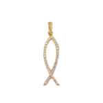 Dije Pez con Circones de 27mm-8mm