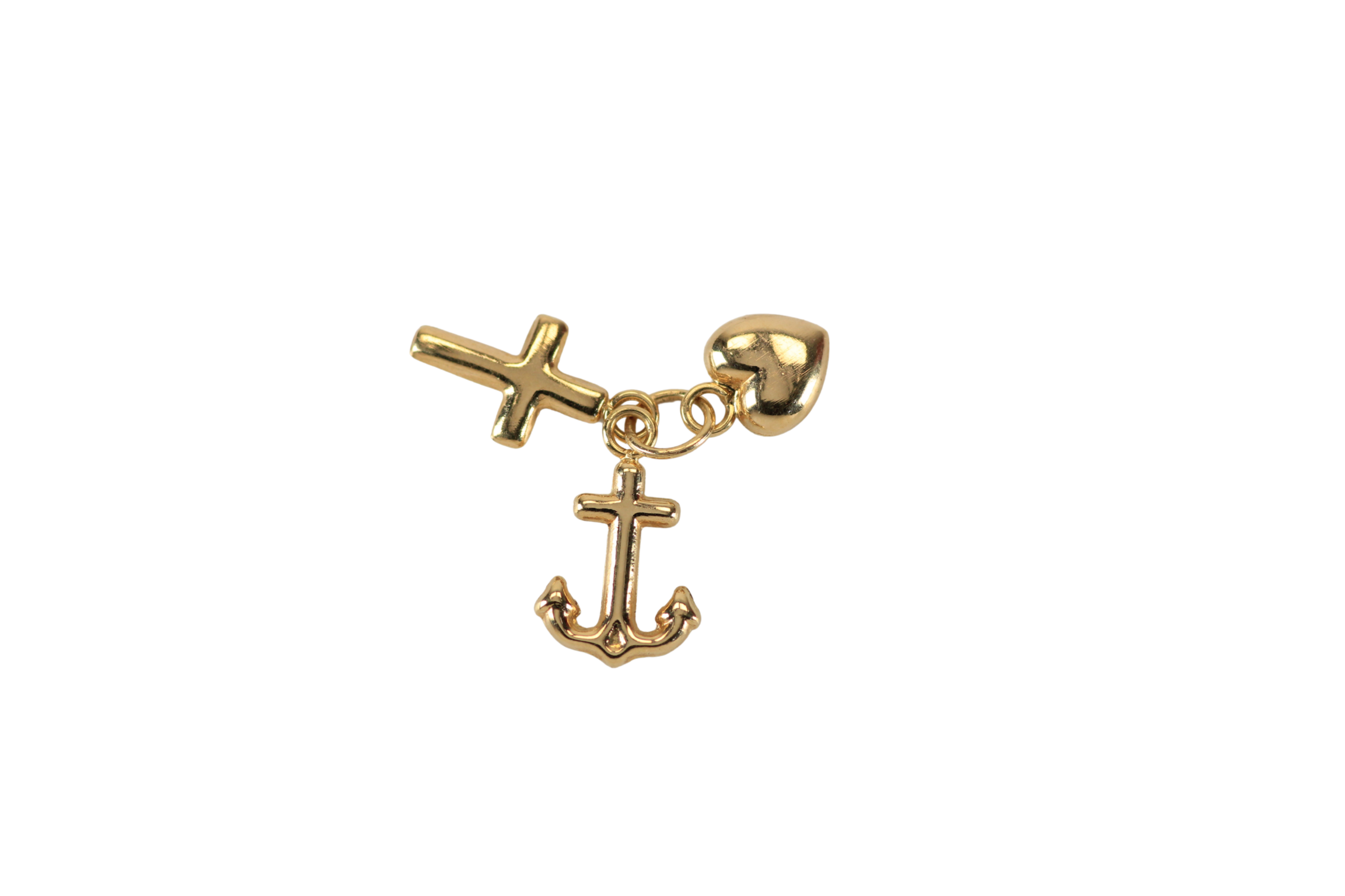 444 - copia - copia Dije Tres gracias 18mm - Imagen 1