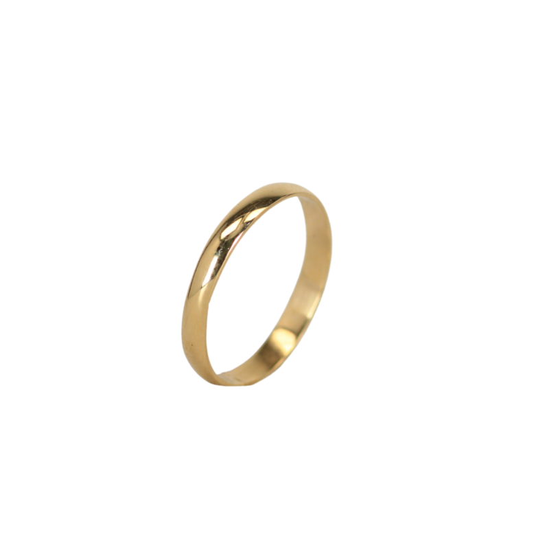 Anillo media caña talla 5,5  2,6mm-0,9mm