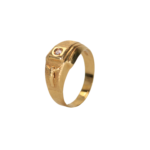 Anillo Hombre circon y cristo talla 7