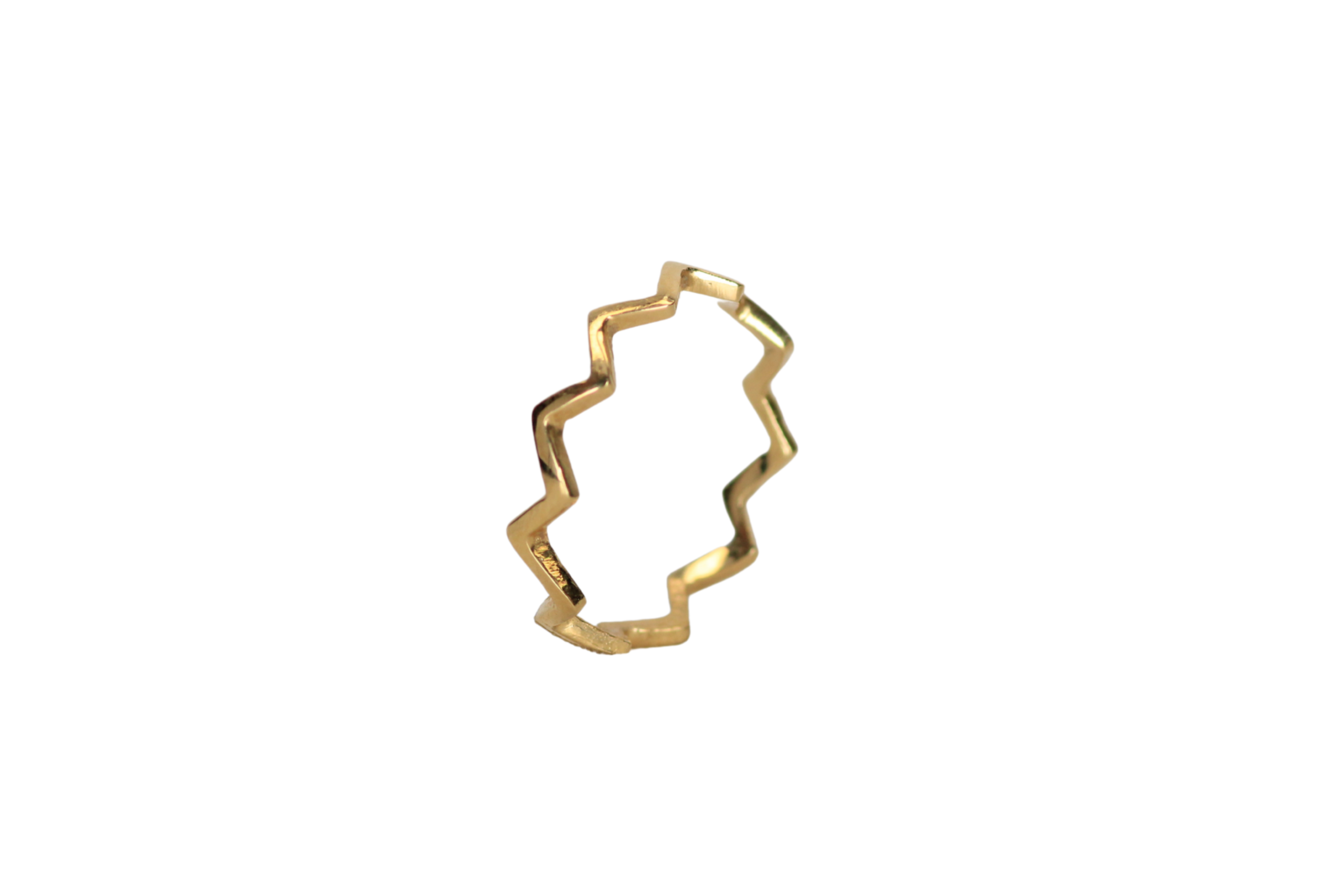 180 Anillo Zigzag talla 6 - Imagen 1