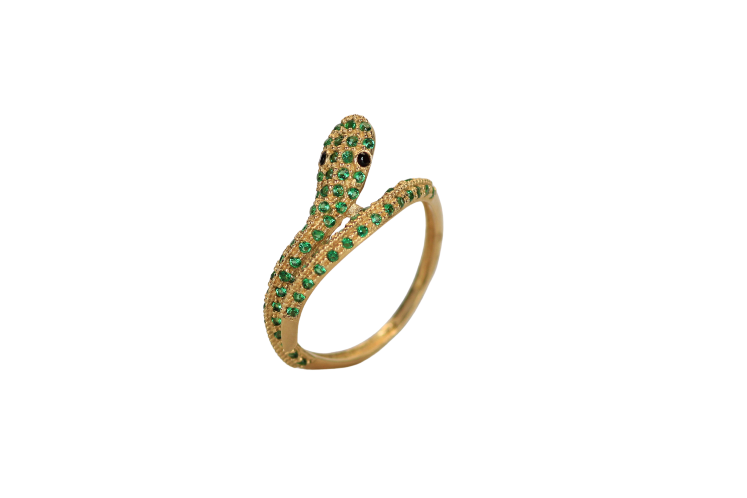 190 Anillo SNAKE verde talla 5/2 - Imagen 1
