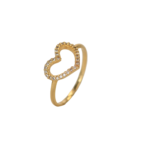 Anillo Corazon de circones talla 6,5