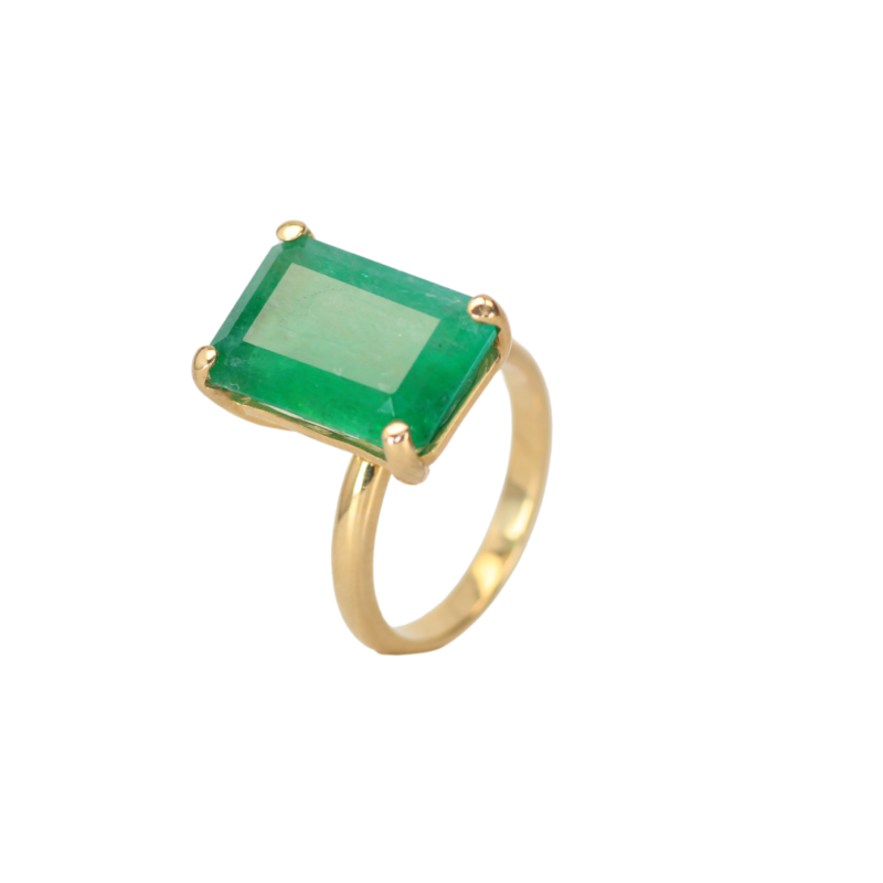 Anillo Esmeralda Teyuna Talla 7 16,5mm-10,8mm
