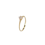 Anillo Promesa Amor Puro Circon Talla 6 3mm-1,9mm