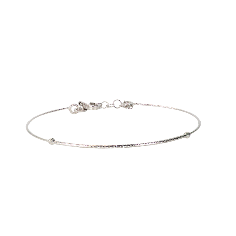 Aro Guaya Oro Blanco Diamantado 68,7mm-1,2mm 2,4mm
