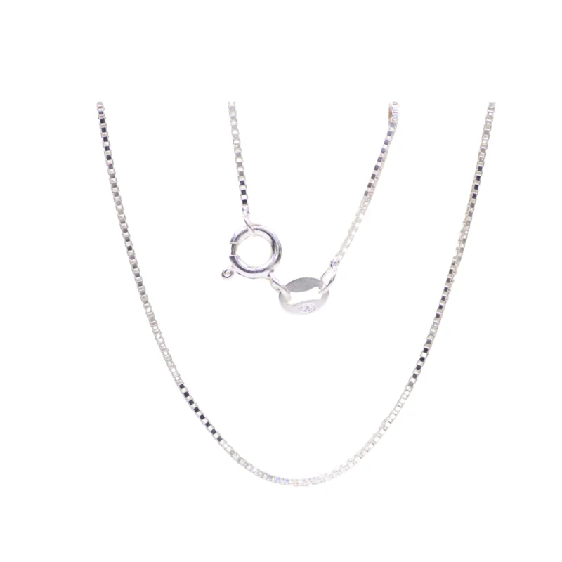 Cadena Cubana Plata 45cm-1,1mm