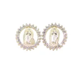 Topos Virgen Circones Blanco Plata 13,6mm-12mm