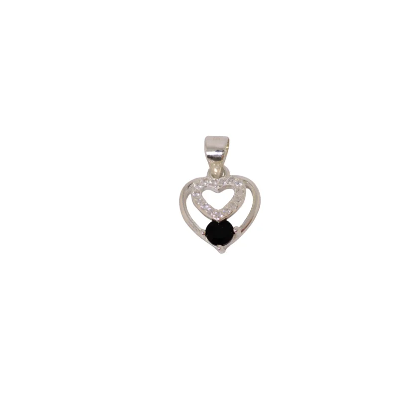 Dije Corazón Plata 13,4mm-11,7mm