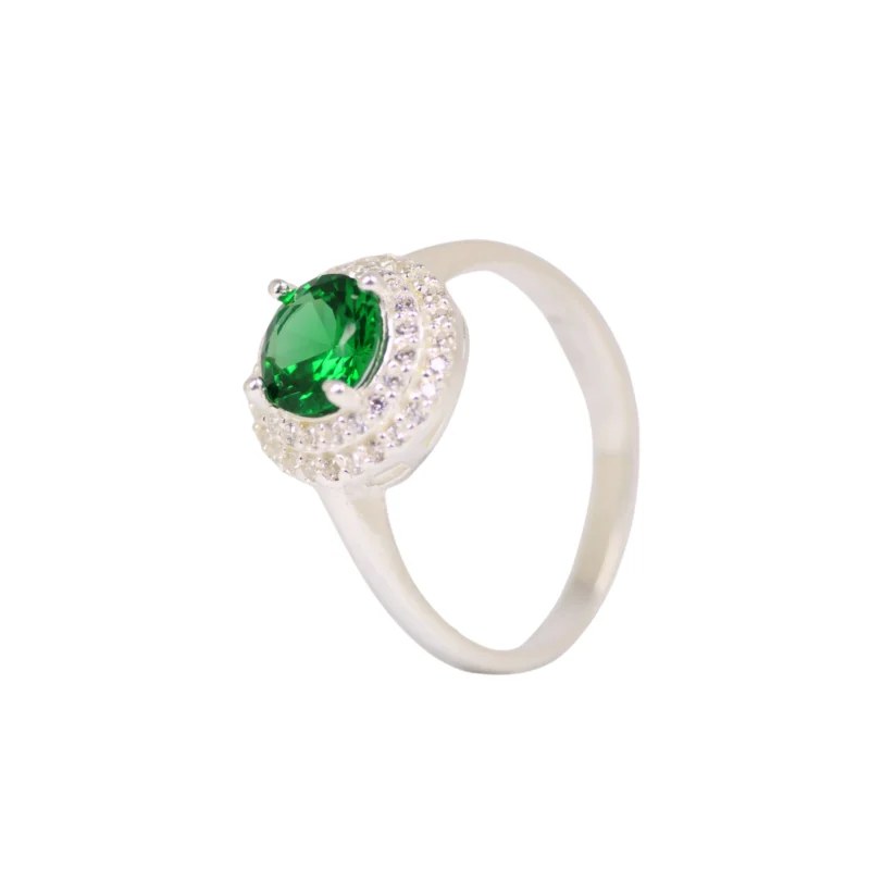 Anillo Circones Verde y Blanco 8mm-1,7mm