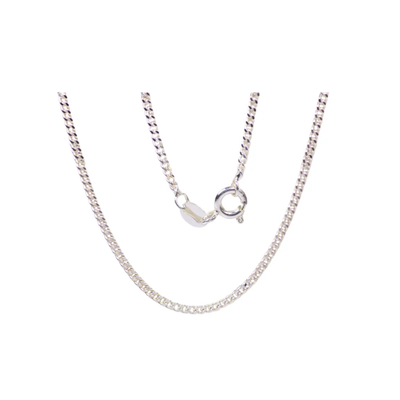 Cadena Cubana Plata 45cm-1,7mm