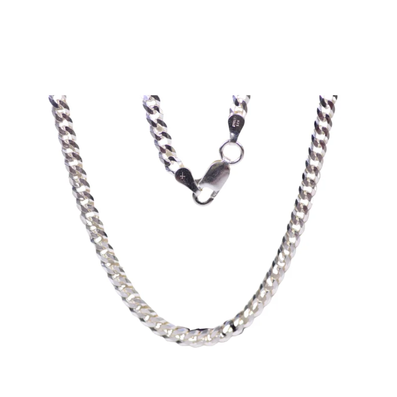 Cadena Cubana Plata 50cm-3,2mm