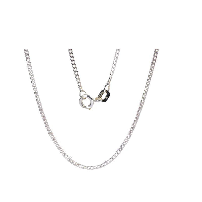 Cadena Cubana Plata 60cm-1,5mm