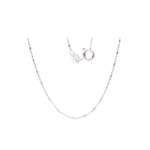 Cadena Militar 2x1 Plata 45cm-0,9mm