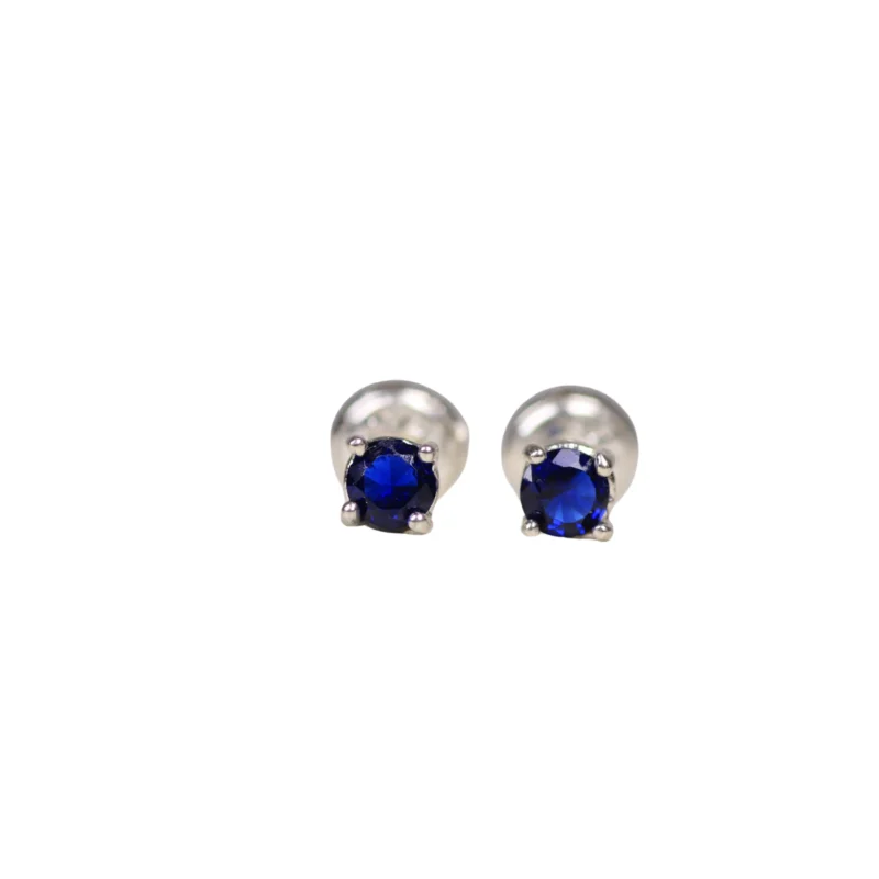 Topos Circon Azul Plata 3,5mm