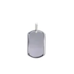 Dije Placa Militar Plata 30,6mm-18,6mm