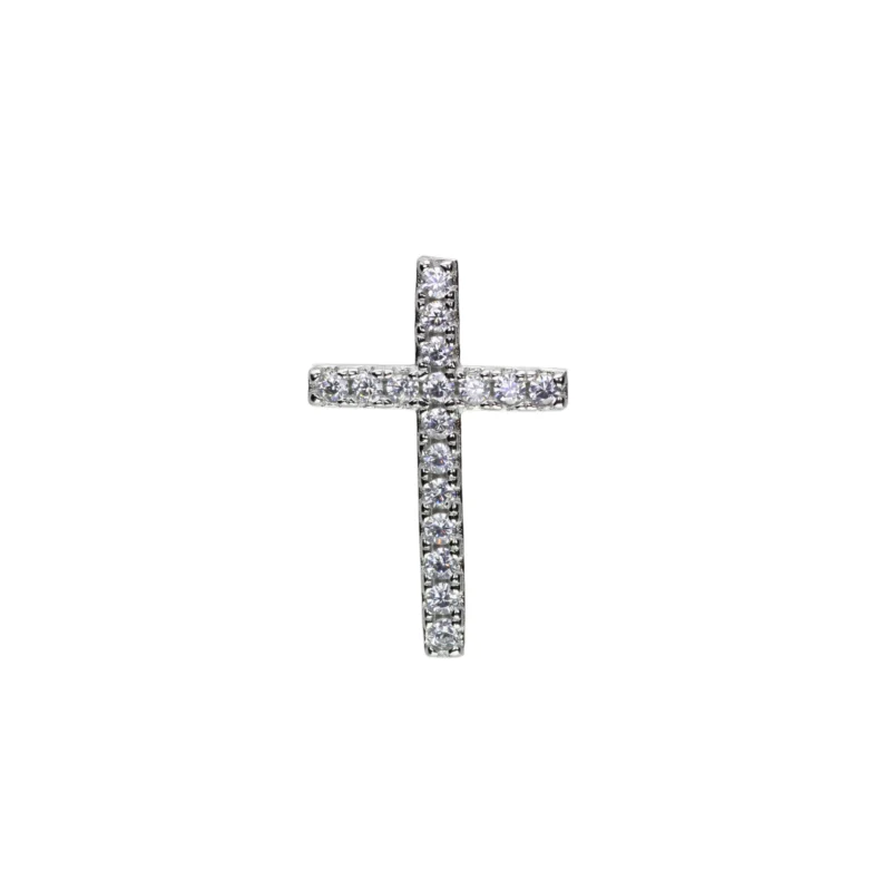 Dije Cruz Circones Plata 19mm-12,4mm