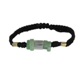 Brazalete Tejido Negro Esmeralda Union