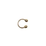Pearcing Nariz Doble Bola Oro 18K 9,7mm-10,4mm
