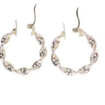 Candongas Melcocha Torneada Plata 20,7mm-4,60mm