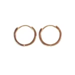 Candongas Tai Rosada Circones 1 Línea Plata 15,12mm