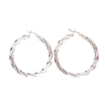 Candongas Melcocha Plana Plata 40,5mm