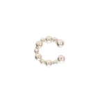 Earcuff Bolas Plata 13mm-3,4mm