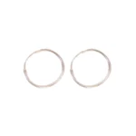 Candongas Lisas Plata 10,8mm-1,3mm