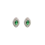 Topos Marquis Circones Verde Plata 9.2mm-6.1mm