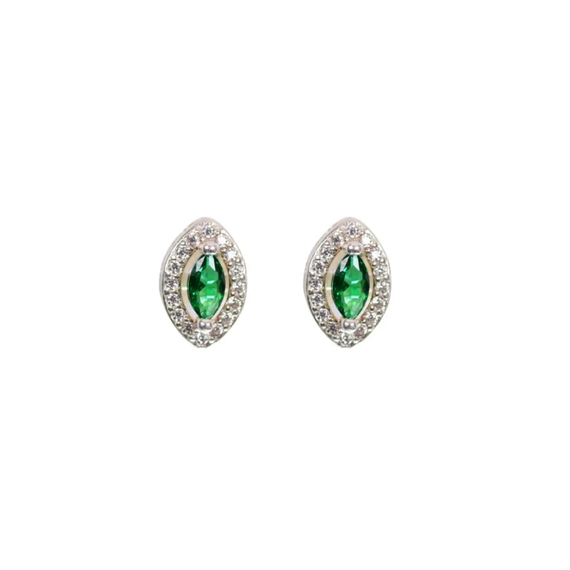 Topos Marquis Circones Verde Plata 9.2mm-6.1mm