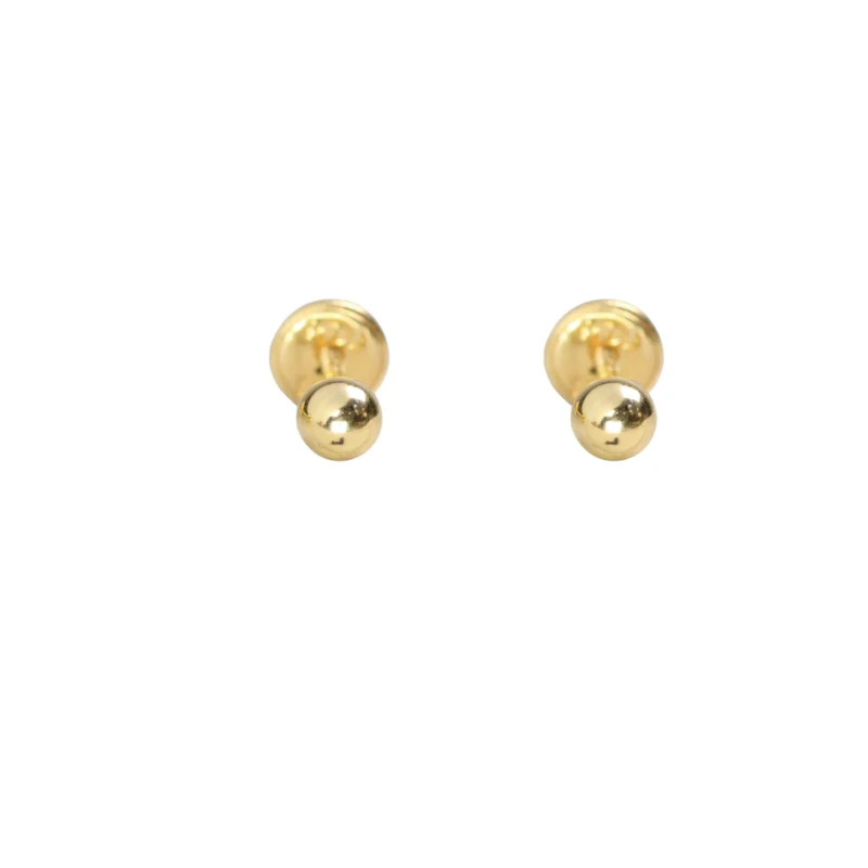 Topos Bola #8 Lisa Oro 18K 8mm
