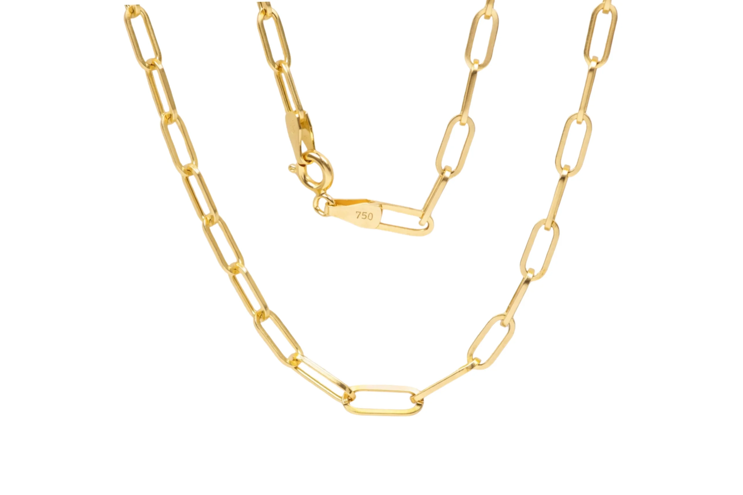 18168 Cadena Clip Oro 18K 50cm-3,33mm - Imagen 1