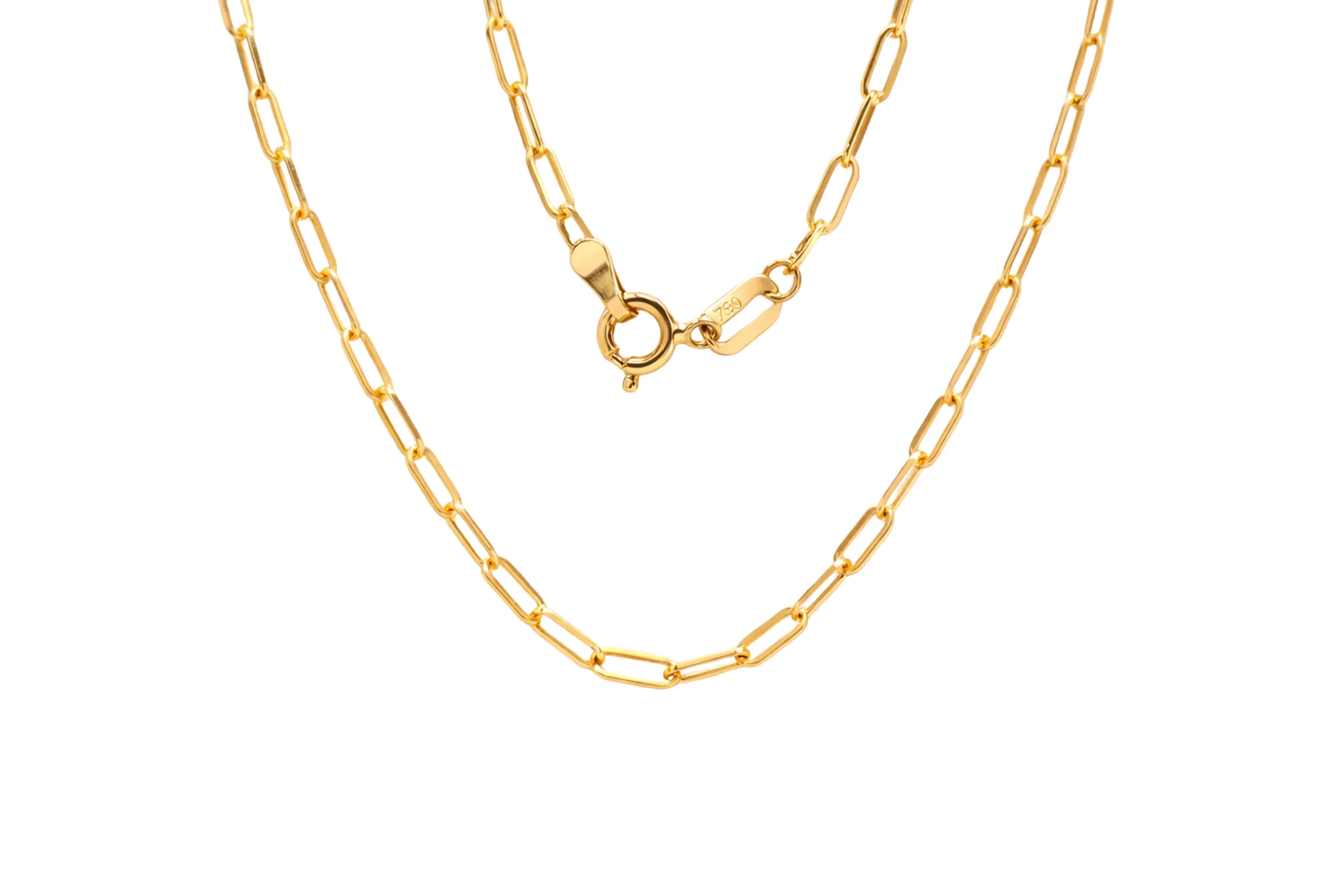 25958 Cadena Clip Oro 18K 50cm-2mm - Imagen 1