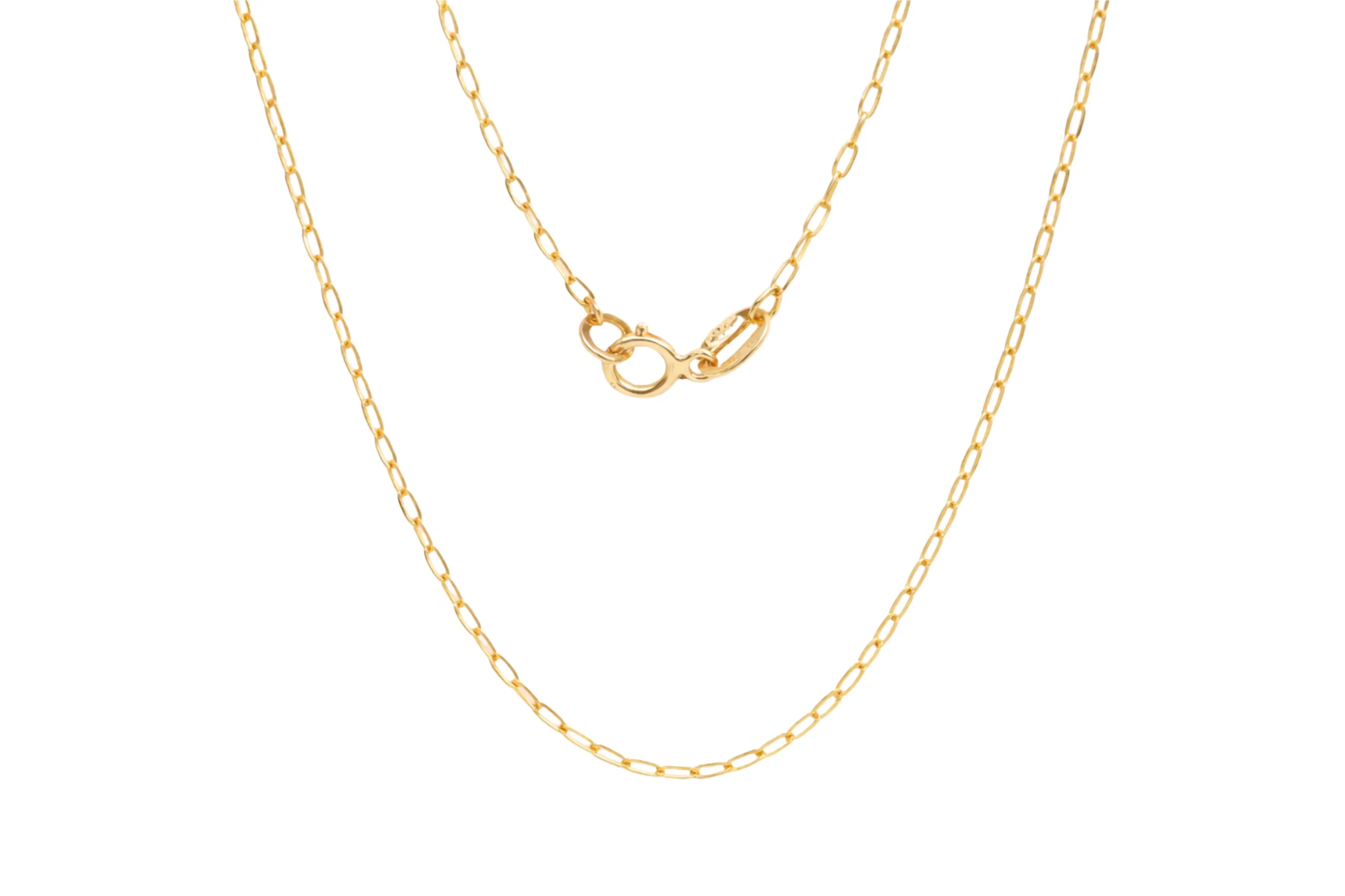 33030 Cadena Clip Oro 18K 40cm-1mm - Imagen 1